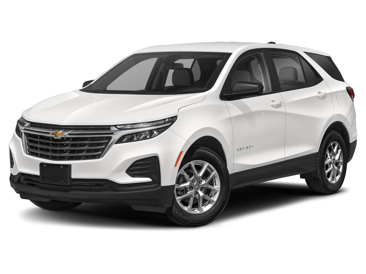2023 Chevrolet Equinox LT in Summit White — front three-quarter view