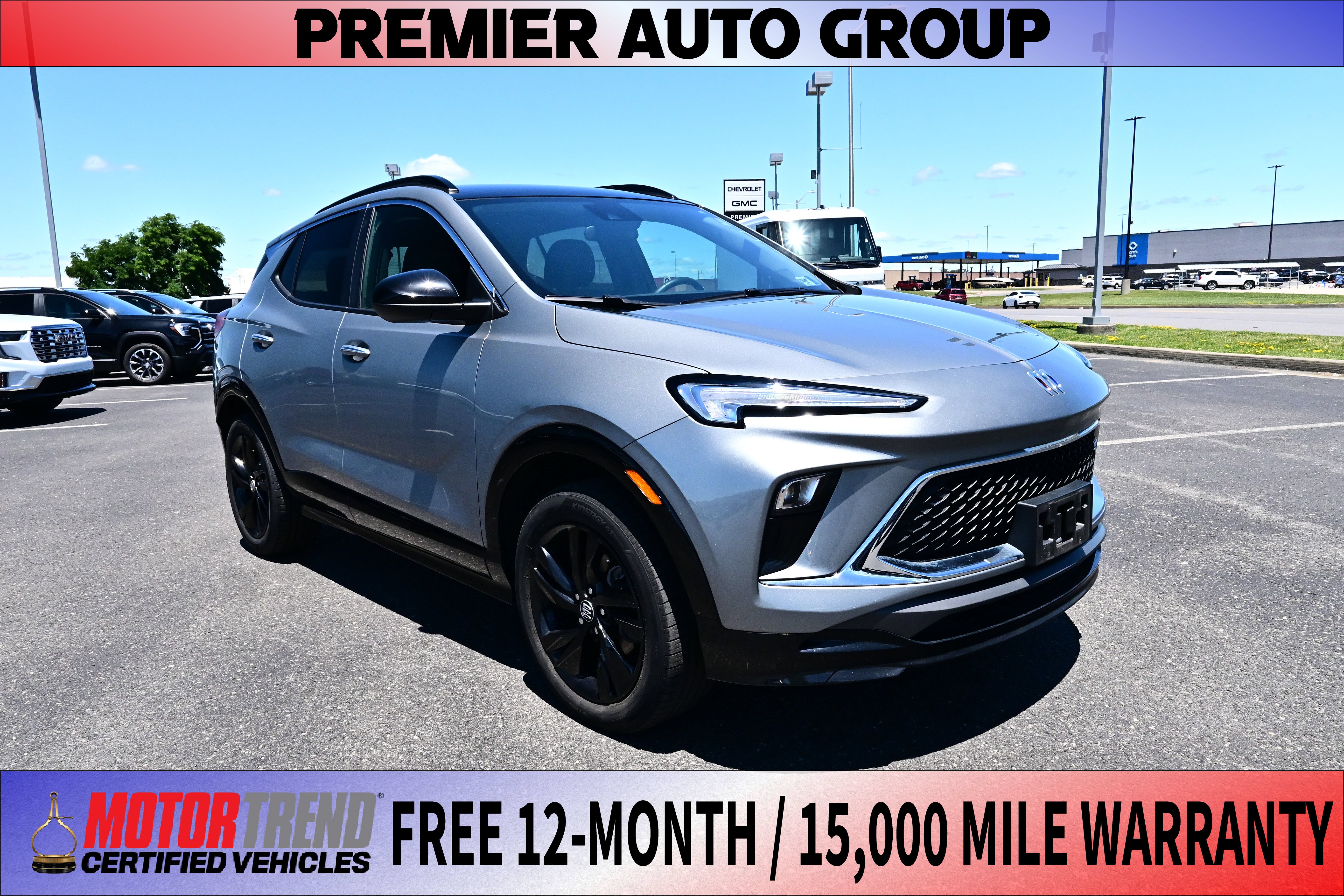 2024 Buick Encore GX Sport Touring in Moonstone Gray Metallic — front three-quarter view